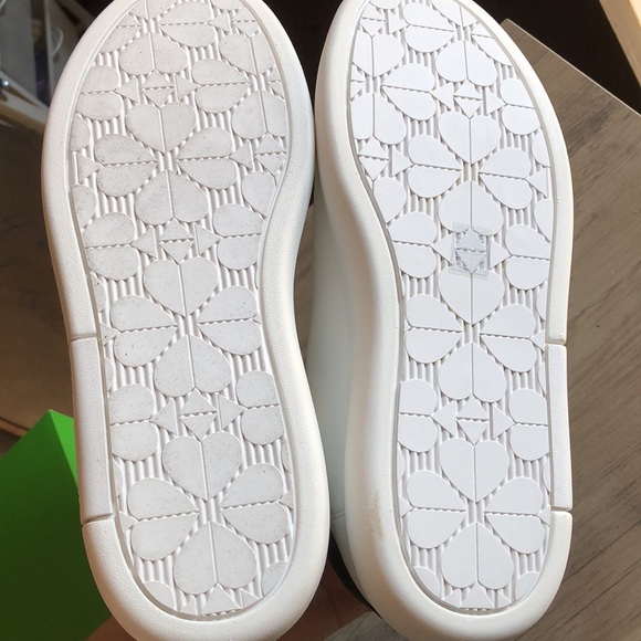 NWB Kate Spade Charli White and Black Sneakers size 7.5 - Picture 10 of 13